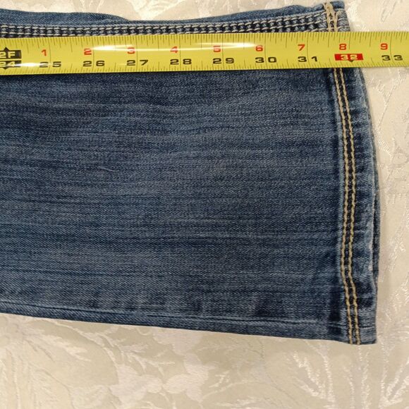 Silver Jeans Co Suki 17" Surplus Womens W26 x L35 Lowrise Bootcut Stretchy Blue - Picture 11 of 12